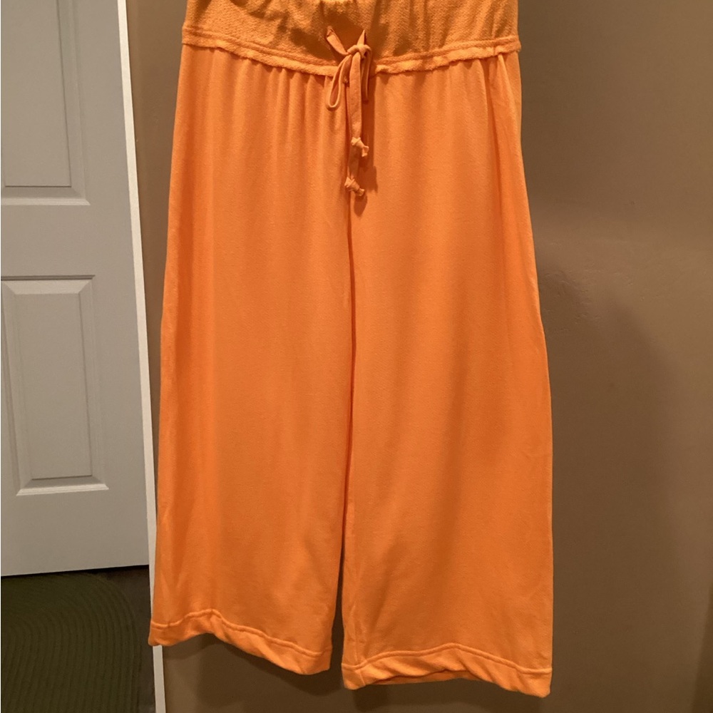 FP Beach by Free People Bright Orange Wide Leg Pants